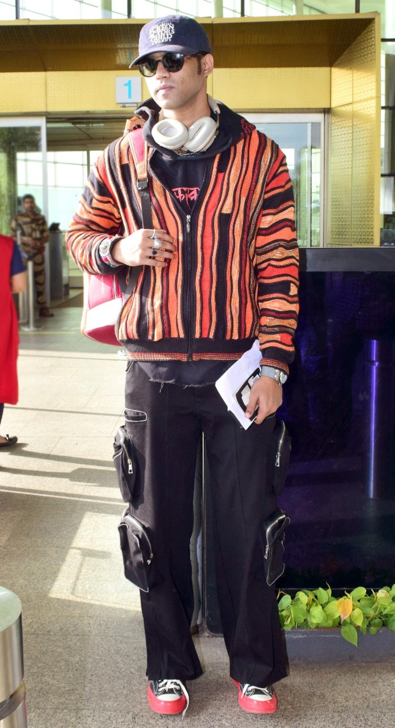 Irfaan Khan's son, Babil Khan, made his first appearance at the airport today after posting a video of himself having a breakdown several months ago. 